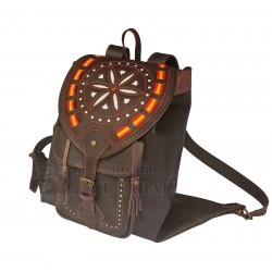 Zurrón cuero manchego adorno España