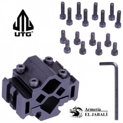ADAPTADOR PARA CAÑÓN DE RIFLE MONTAJE TÁCTICO TRIPLE