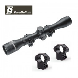 VISOR PARABELLUM 4X32 CON ANILLAS 11MM TUBO 1"