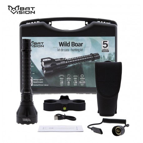 LINTERNA LED BAT VISON WILD BOAR KIT CAZA