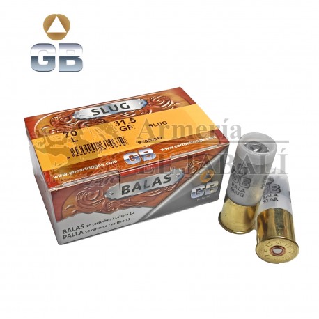 BALA ESCOPETA GB STAR CAL.12 31,5GR (10 UNI)